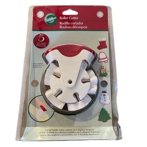 Wilton Roller  Christmas Cutter Shape Cookie Cutter NEW